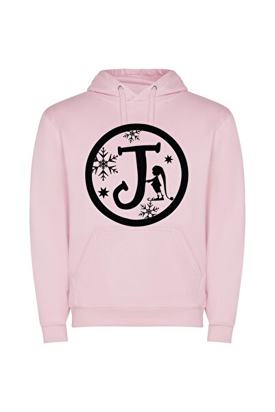 iLovePrints Winter J-inspired Symbolism Φούτερ με κουκούλα σε χρώμα Ροζ