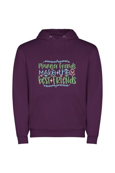 iLovePrints Elite Planner Companions Φούτερ με κουκούλα σε χρώμα Μωβ