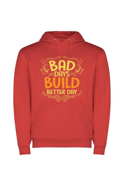 iLovePrints Building Better Days: An Inspired Journey Φούτερ με κουκούλα σε χ...