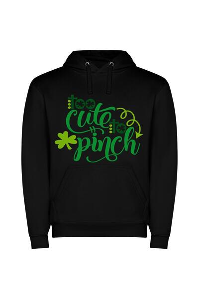 iLovePrints Lucky St Paddy's Greetings! Φούτερ με κουκούλα σε χρώμα Μαύρο