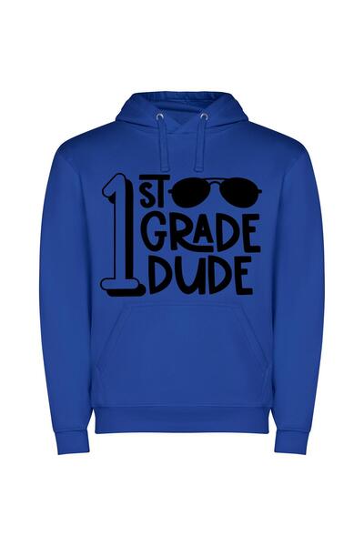iLovePrints Grade One Prodigy Φούτερ με κουκούλα σε χρώμα Μπλε