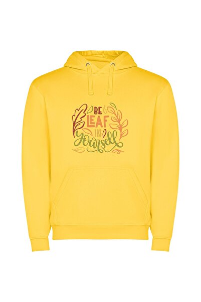 iLovePrints Foliage Empowers: Leafletter's Vision Φούτερ με κουκούλα σε χρώμα...