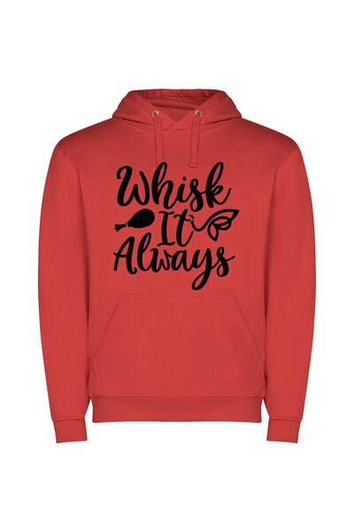 iLovePrints Timeless Whiskey Sign Φούτερ με κουκούλα σε χρώμα Κόκκινο