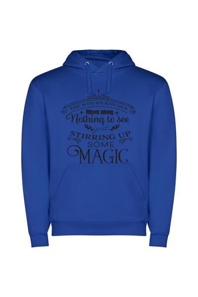 iLovePrints Enchanting String of Magic Φούτερ με κουκούλα σε χρώμα Μπλε