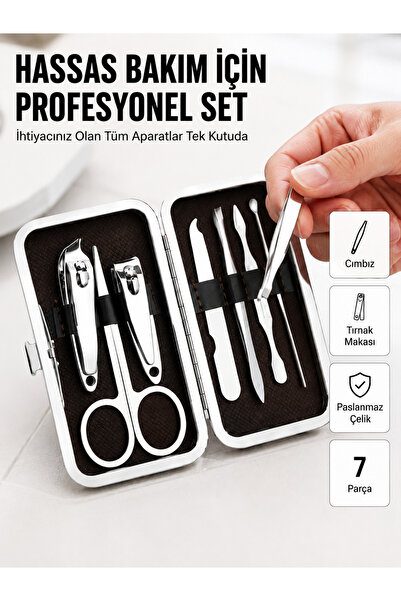 izbul Stainless Steel Set Special for Nail and Eyebrow Care