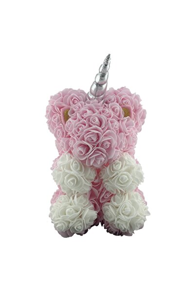 OEM Unicorn din Flori, Unicorn din Trandafiri de Spuma, Unicornul 17 x 17 x 2...