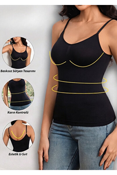 MİSTİRİK Fastelo Knitted Model with Adjustable Straps, Soft and Flexible Body...