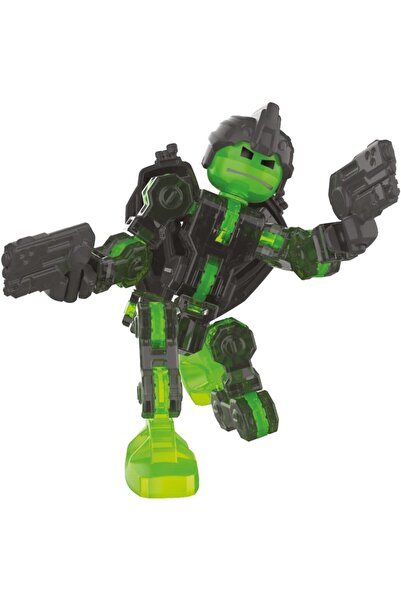 TOYFEST KlikBot Guardian Green Action Figure لعبة الرسوم المتحركة بتقنية Stop...