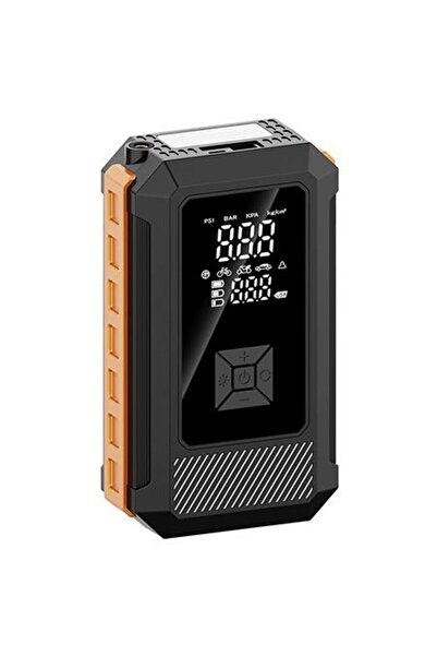 Platinet PMPBTP 8000mAh Εκκινητής Μπαταρίας, Αεροσυμπιεστής & Power Bank, Μαύρο