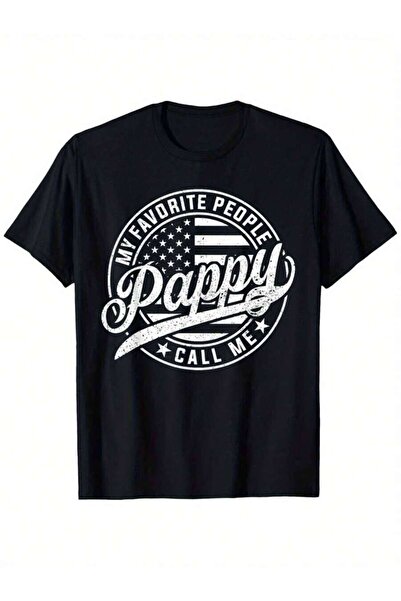 135 تي شيرت My Favorite People Call Me Pappy Funny Father's Day ذو تصميم فضفا...