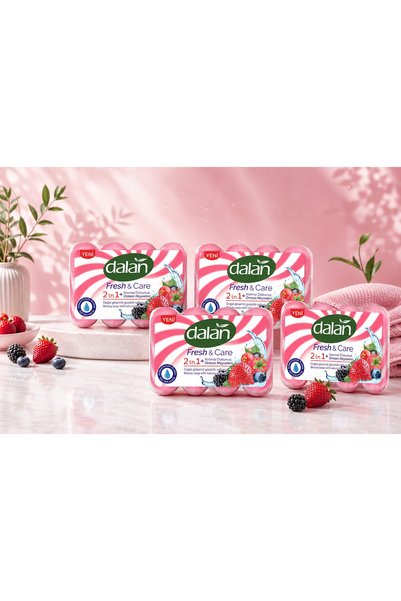 Dalan Fresh & Care 2 in 1 Creamy Touch Forest Fruits Soap X 4 Pieces