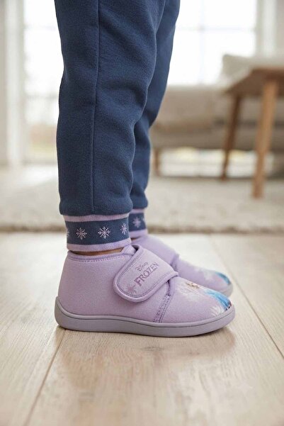 Frozen Pantofi de casă lila pentru fete Disney - Papuci anti-alunecare cu imp...
