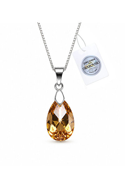 Brezza Lusso Jewelry 925 Ayar Gümüş Avusturya Kristali Taşlı Crystal Aurum 2 ...