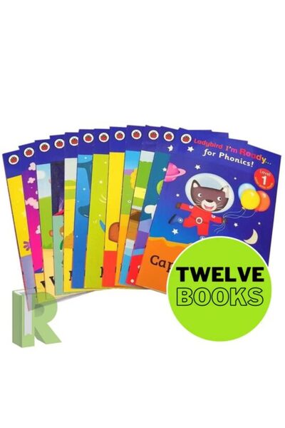 ladybird Sunt gata pentru cărțile Phonics Readers x 12 în ambalaj termocontra...