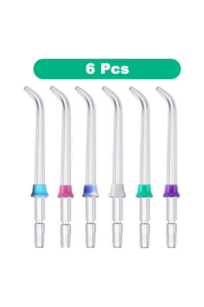 Choice1 No 6Pcs Water Flosser Replacement Tips Dental Water Jet Tip Oral Hygi...