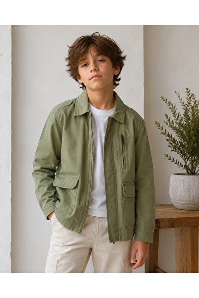 Ugly Duck 08-14 Years Pocket Jacket - Green
