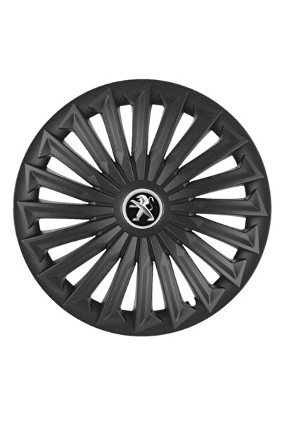 Autohelix MSA Set de 4 capace de roată Joy Black R17 pentru gama auto Peugeot