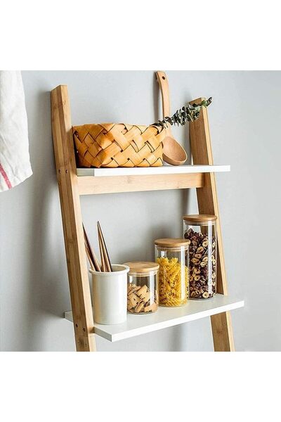 Lushh Glass Storage Jar with Air tight Bamboo Lid, Borosilicate Kitchen Food ...