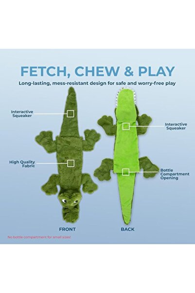 Best Pet Supplies لعبة كلب مجعدة للكلاب الصغيرة والمتوسطة، بطة لطيفة بدون حشو...