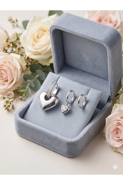 XP XUPİNG Heartbeat 3-Piece Combination Earrings