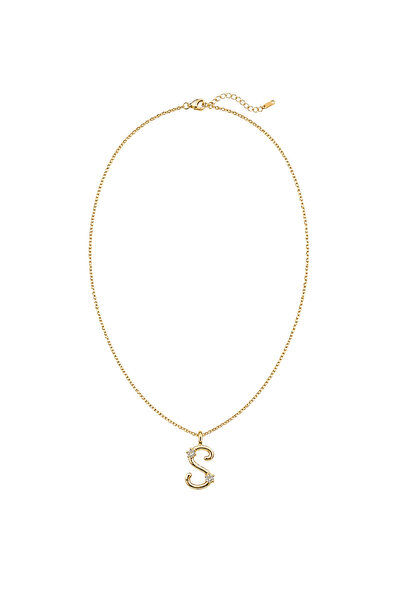 Charmist Çelik Üzeri Altın Kaplama Signature Collection Harf Kolye