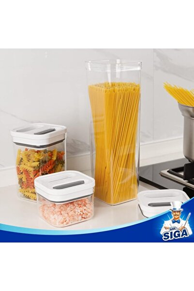 MR.SIGA 2 Pack Airtight Food Storage Container Set for Pantry Organization | ...