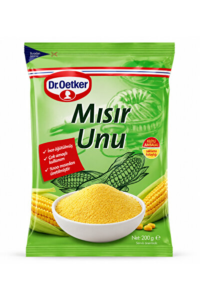 Dr. Oetker Mısır Unu 200 g | İnce Öğütülmüş %100 Mısırdan Üretilmiştir