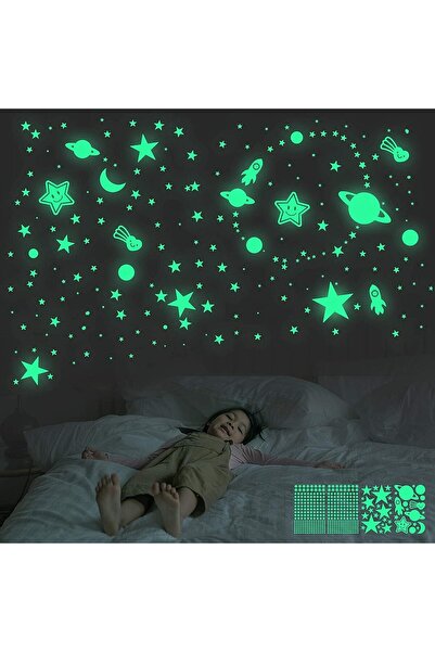 KASTWAVE Glow in The Dark Stars Wall Stickers for Ceiling, 462 Pcs 3D Glowing...