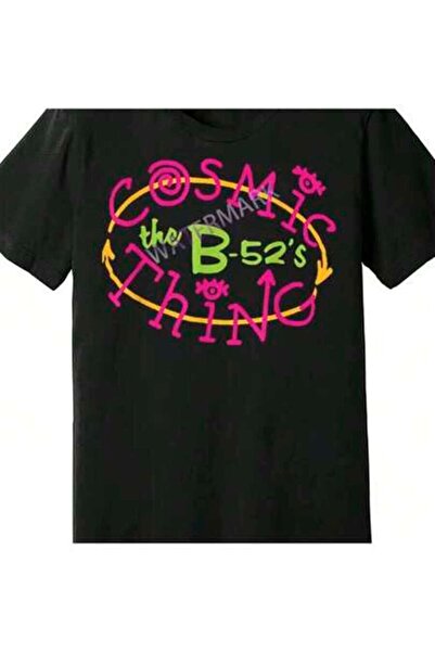 9TAY تي شيرت برسومات مضحكة للرجال بأكمام قصيرة من The B52s Cosmic Thing 408592