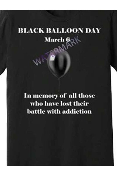 4Car Alloon Day Overdose Awareness , 100% Crew Neck Tee, All-Season Knit Fabr...