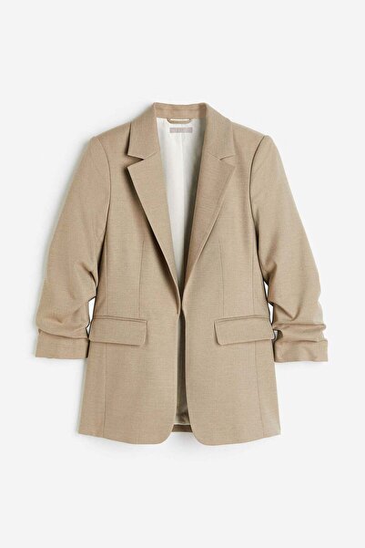 H&M Gathered-sleeve blazer