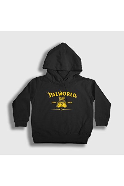 Presmono Unisex Kids Black Gumoss Game Palworld Hooded Sweatshirt 617043Tt
