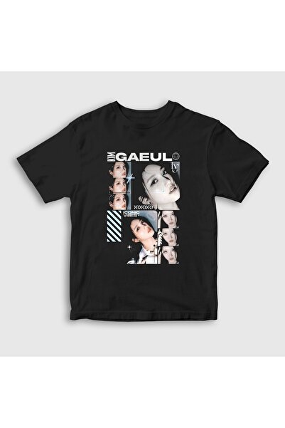 Presmono Unisex Kids Black Kim Gaeul K-Pop Ive T-Shirt 617686Tt