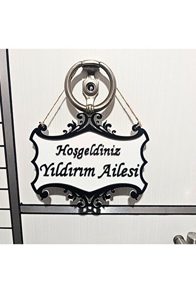 Mankafalar3D Kişiye Özel İsimli Kapı Süsü - Daire Ve Ev Kapı Tabela Dekoru - ...