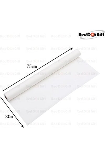 Red Dot Gift ® White Wrapping Paper Roll 30" x 1200 Inch（75cm x 30M) 80gsm Th...