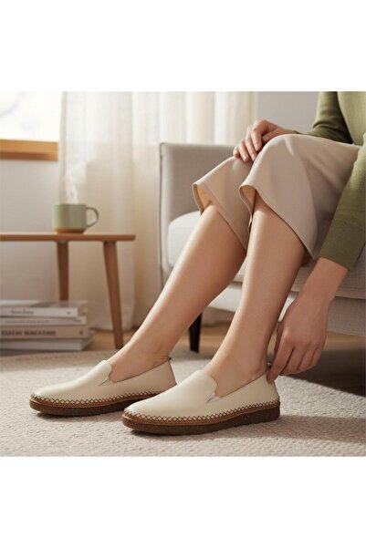 Bulldozer 261751 Genuine Leather Non-Slip Sole Laceless Comfort Shoes