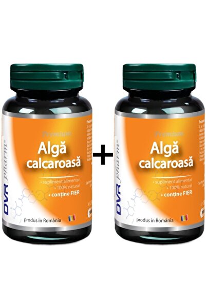DVR Pharm Pachet Alga Calcaroasa (Lithothamnium calcareum) 600mg extract, cal...