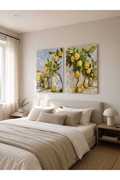 ocean velas Kanvas Tablo Limon Ağaçlarının Neşeli Dansı ,Kanvas Tablo TKTVO-002-0096-16101