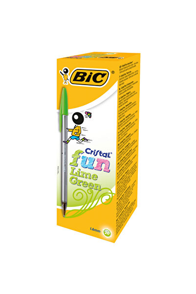 Bic Tükenmez Kalem Cristal Fun Açık Yeşil 1.6Mm (20 Li Paket)
