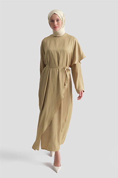 Armine Layered Dress Khaki
