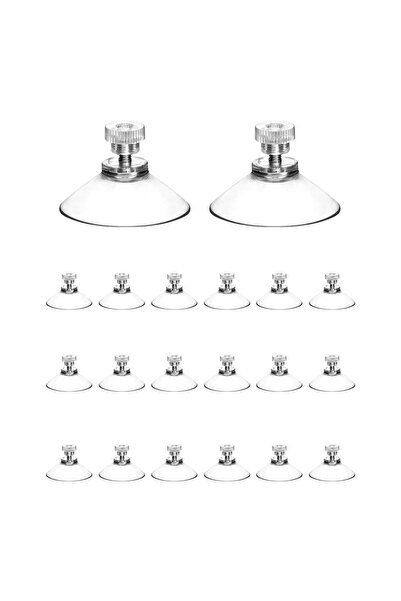 STARSTAR 20 suction cup hooks for glass screws, 41mm diameter suction cup, PV...