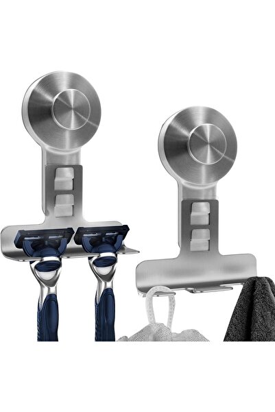 STARSTAR Two-piece suction cup razor holder, suitable for shower walls, high-...
