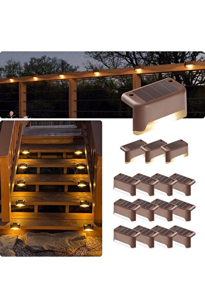 STARSTAR Outdoor solar deck lights, 16-unit waterproof LED solar lights, suit...