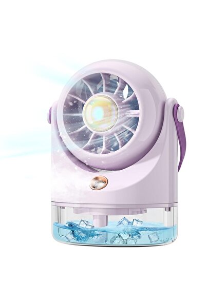 Morvena Picks Mini ventilator de masă, aparat de aer condiționat USB ultra-si...