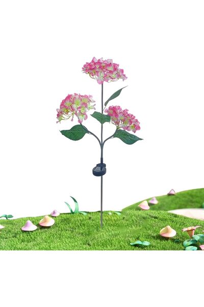 STARSTAR Solar Simulated Hydrangea Flower Light LED Solar Light Ground Socket...