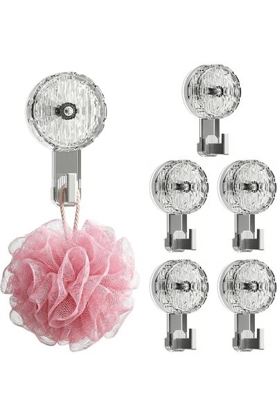 STARSTAR 6 super strong suction cup hooks, reusable, bathroom suction cup hoo...
