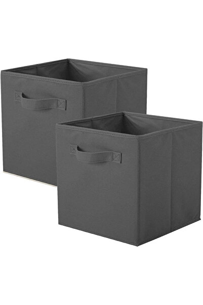 STARSTAR Foldable fabric cube storage box, 13-inch cube organizing basket, gr...