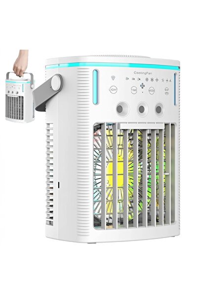 STARSTAR Portable Air Cooler 3 Wind Speeds 3 Mist Levels 2/4/8H Timer 1-Liter...