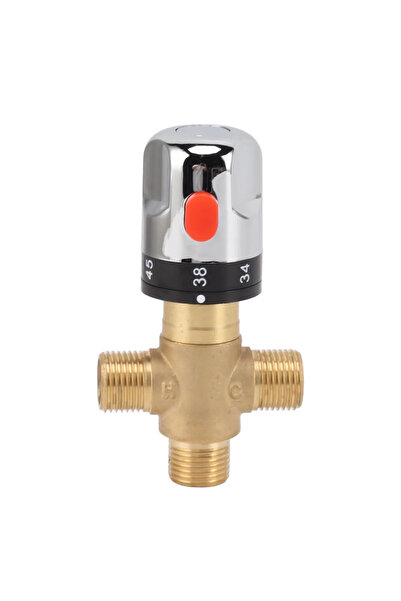STARSTAR Thermostatic mixing valve, brass shower mixing valve, hot and cold w...