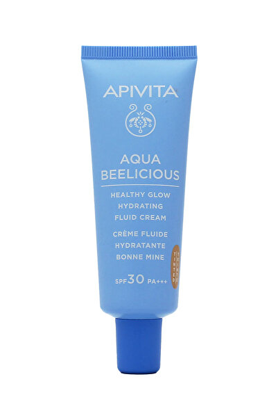 Apivita Aqua Beelicious Fluid Cream – Cremă hidratantă colorată SPF 30, 40 ml